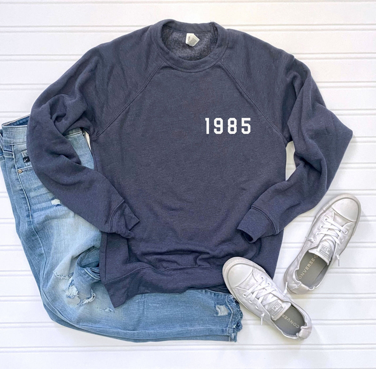 ★★ ★★ 1985 Crewneck Cotton T-Shirt NAVY T12 Boys 8-16 1985 Collection Logo T-Shirt | T-Shirts | Tommy Kids