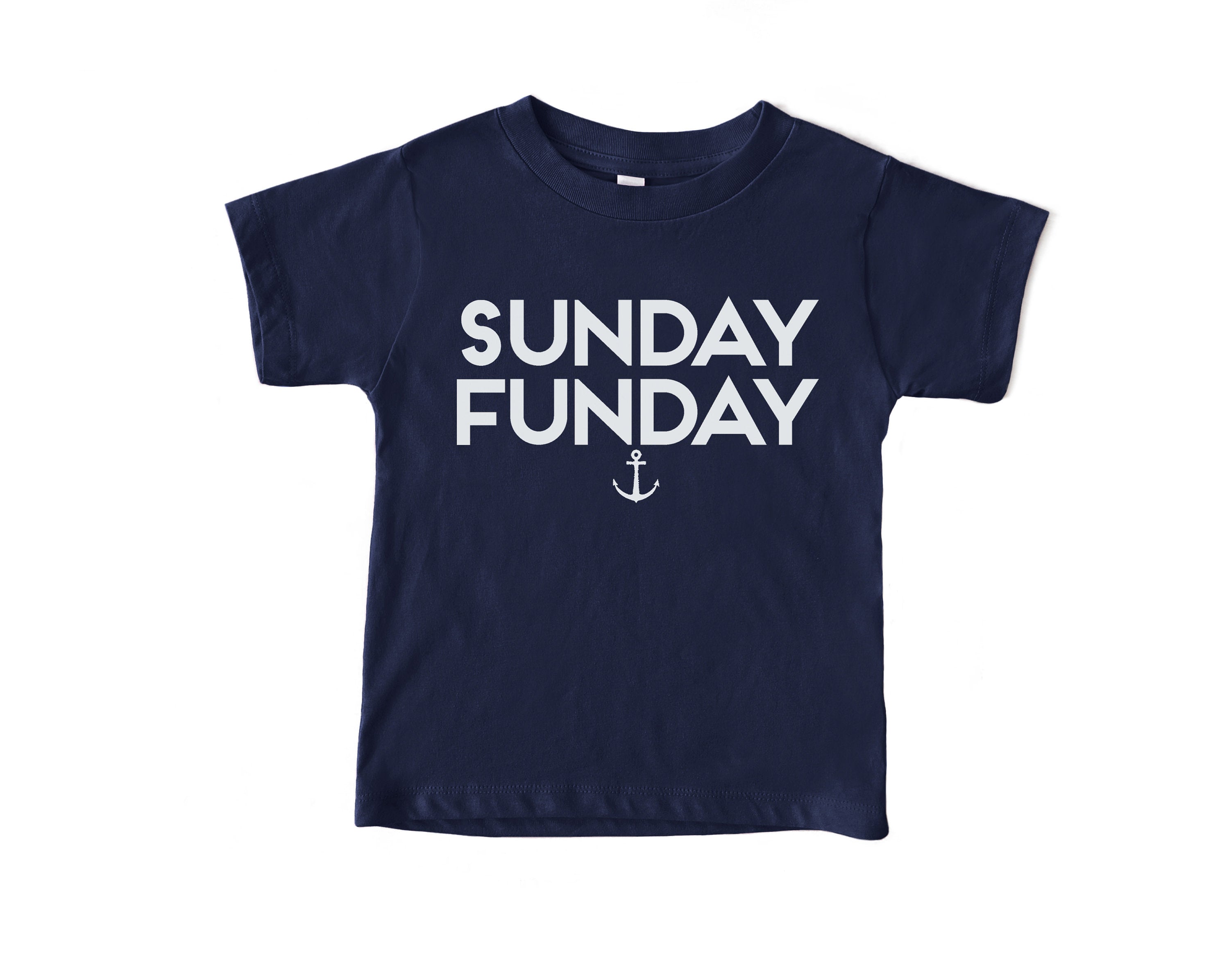 Sunday Funday Kids Tshirts - Anchor and Oars