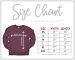 Load image into Gallery viewer, Less Monday More Sunday Graphic Sweatshirt - Anchor and Oars
