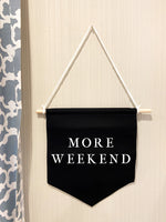 Load image into Gallery viewer, Wall Decor, More Weekend, Hanging wall art, Canvas banner, Home Decor, Wall Hanging, Wall Banner - Anchor and Oars
