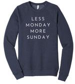 Load image into Gallery viewer, Less Monday More Sunday Graphic Sweatshirt - Anchor and Oars
