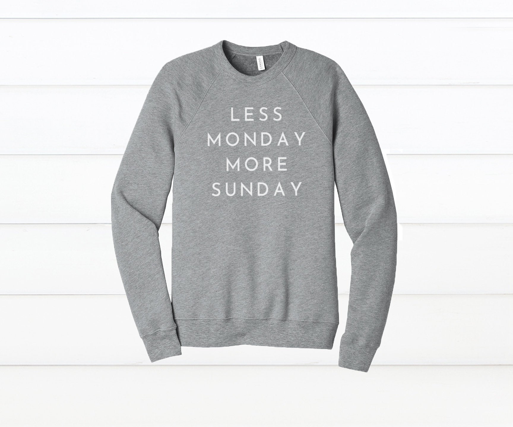 Less Monday More Sunday Graphic Sweatshirt - Anchor and Oars